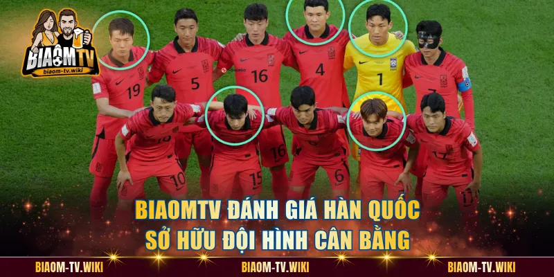 BiaomTV đánh giá Hàn Quốc sở hữu đội hình cân bằng