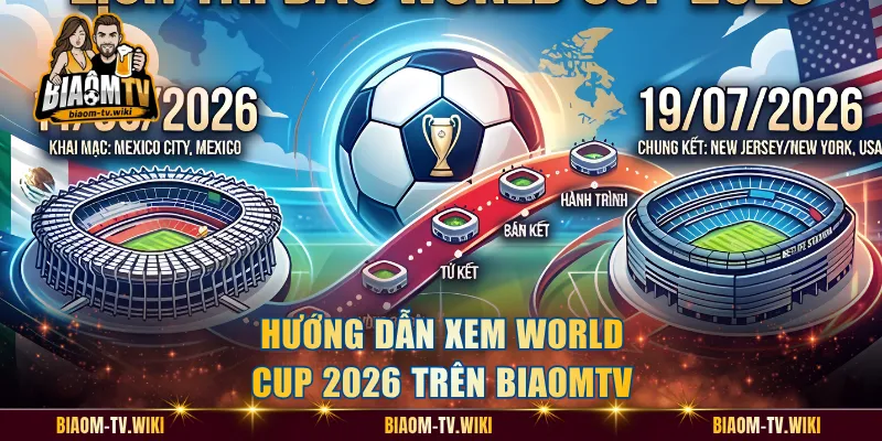 Hướng dẫn xem World Cup 2026 trên BiaomTV