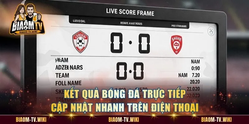 Kết quả bóng đá trực tiếp cập nhật nhanh trên điện thoại