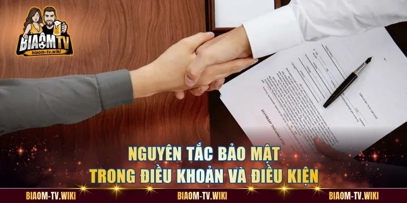 Nguyên tắc bảo mật trong điều khoản và điều kiện