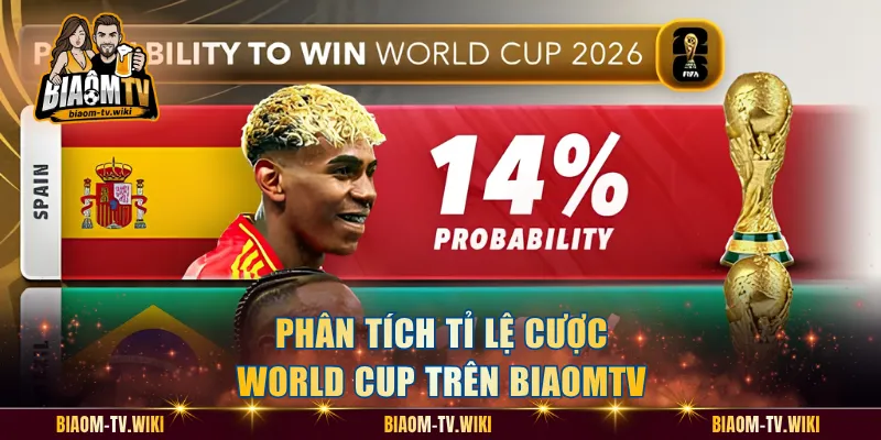 Phân tích tỉ lệ cược World Cup trên BiaomTV